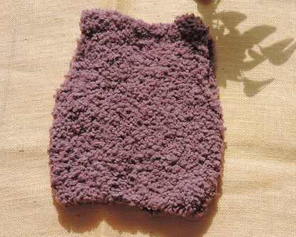 Gilet de berger en laine sherpa - Tricoté main
