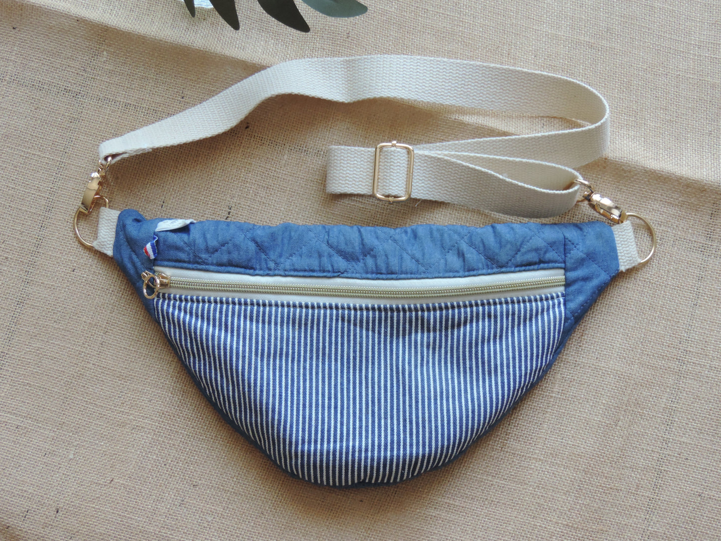 Sac Banane Velours Côtelé & Jean Matelassé – Léopard