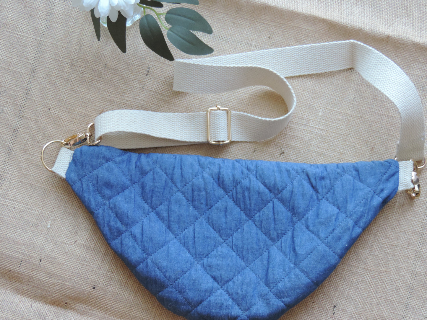 Sac Banane Velours Côtelé & Jean Matelassé – Léopard