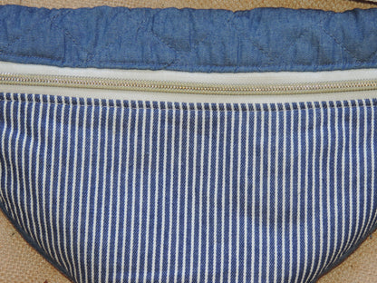Sac Banane Velours Côtelé & Jean Matelassé – Léopard