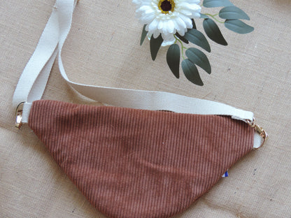 Sac Banane Velours Côtelé & Jean Matelassé – Léopard