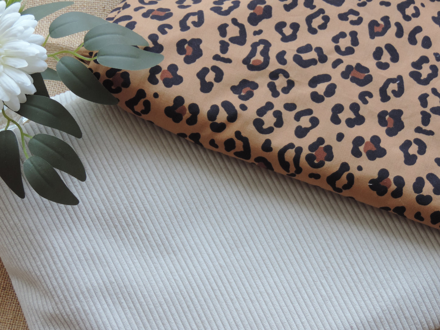 Sac Banane Velours Côtelé & Jean Matelassé – Léopard