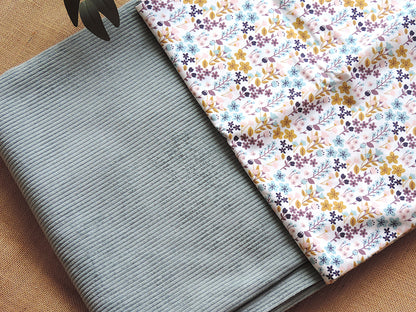 Trousse de toilette moyenne en coton fleuri