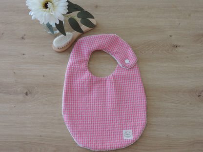 Bavoir bébé réversible et personnalisable - Naissance à 2 ans