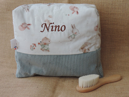 Trousse de toilette enfant en velours