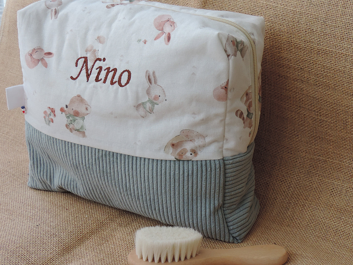 Trousse de toilette enfant en velours