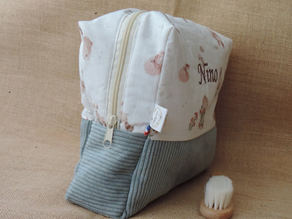 Trousse de toilette enfant en velours