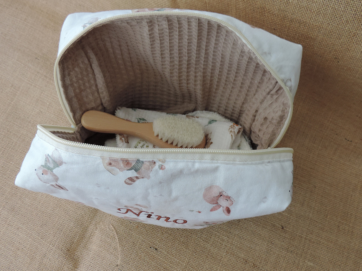 Trousse de toilette enfant en velours