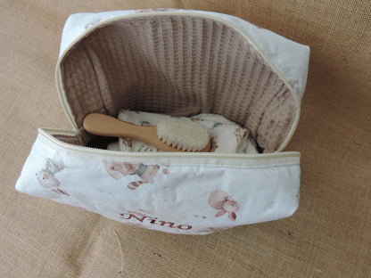 Trousse de toilette enfant en velours